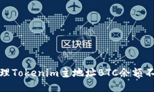 : 如何处理Tokenim主地址BTC余额不足的问题