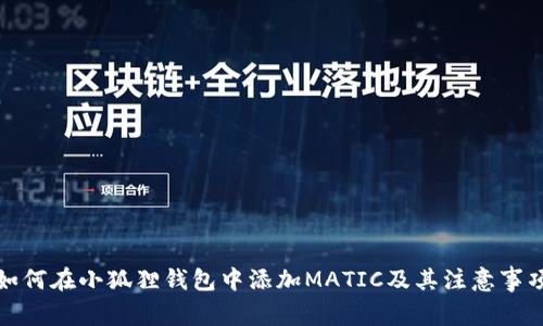 如何在小狐狸钱包中添加MATIC及其注意事项