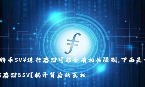 在Tokenim平台上使用BSV（比特币SV）进行存储可能会有相关限制，下面是一些关于这一主题的详细信息。

### Tokenim：为什么你不能存储BSV？揭开背后的真相