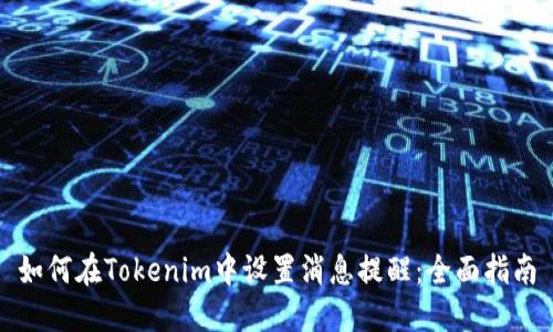 如何在Tokenim中设置消息提醒：全面指南